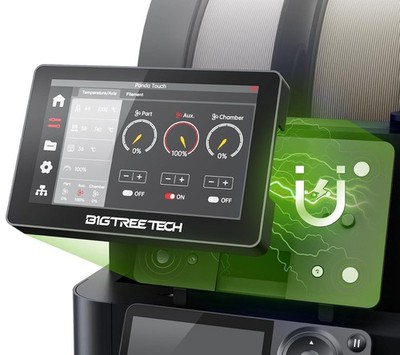 BIGTREETECH Direct Panda Touch for Bambu-Lab P1S P1P X1C X1E A1 Mini 3D Printers