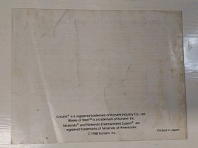 Blades Of Steel -NES ***Manual Only***