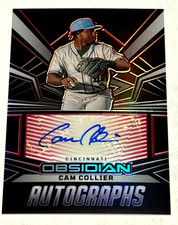 2023 Chronicles Obsidian Cam Collier Autographs #OA-CC Reds