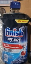 (1) Finish Jet-Dry Rinse Aid, 38 fl. oz. 374 Washes 3in1 Ultra Residue Removal