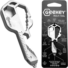 Geekey Keychain Multitool – EDC Tool with 16+ Functions | Small Bottle Opener
