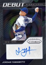 Panini 2021 Prizm Debut Signatures Auto Jordan Yamamoto Mets #DS-JY