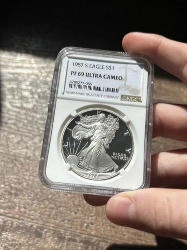 1987-S $1 Proof American Silver Eagle NGC PF69 Ultra Cameo