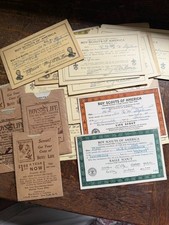 Vintage 1920's and 1930's Boy Scouts of America Merit Badge Certificates