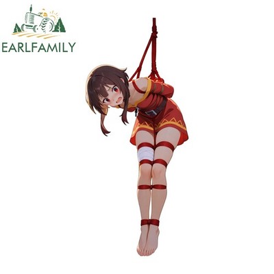 EARLFAMILY 5.1'' Megumin Bundle Hanging Car Accessories Stickers Anime Girl Decal