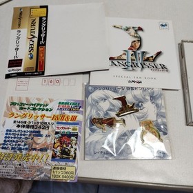 Langrisser IV Pack for Sega Saturn - Japan Authentic, Disc & Manual Included Jap