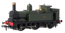 Dapol 4S-517-003S OO Gauge 0-4-2 517 Class GW Green 1158 (DCC-Sound)
