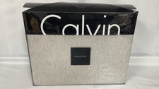 Calvin Klein Body Gray King Duvet Cover New