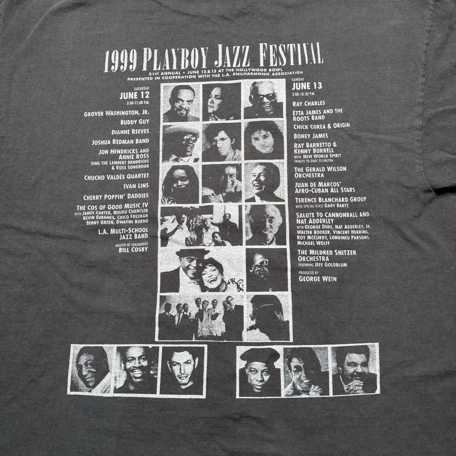 Vtg 1999 Playboy Jazz Festival XXL T Shirt Ray Charle… - Gem