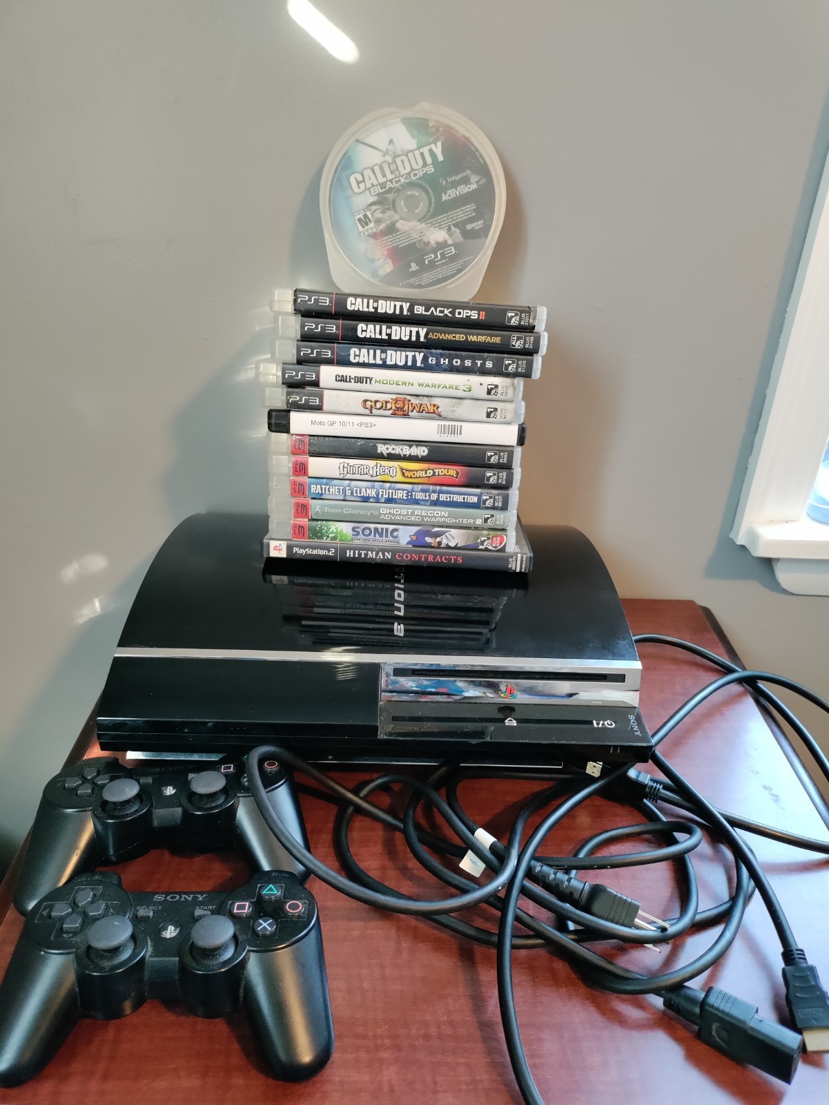 Sony PlayStation 3 PS3 Fat CECHE01 Backwards Compatible Tested Works Games 80gb