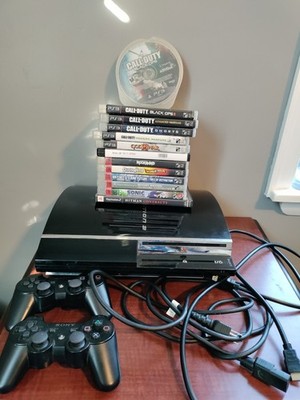Sony PlayStation 3 PS3 Fat CECHE01 Backwards Compatible Tested Works Games 80gb