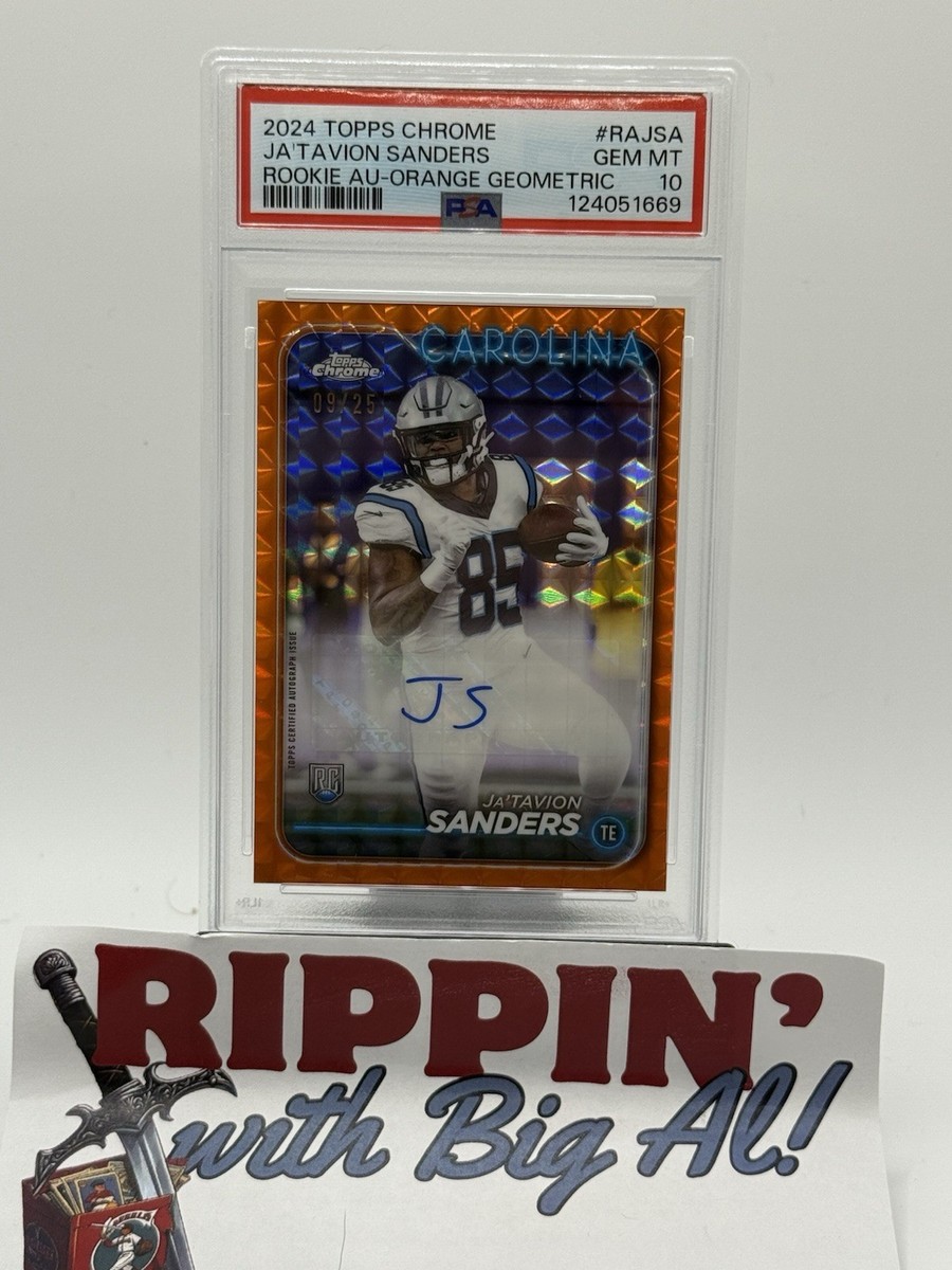 2024 Topps Chrome - Rookie Autographs Ja'Tavion Sanders #RA-JSA