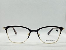 Calvin Klein Jeans CKJ19312 19312 210 Satin Brown Gold Eyeglasses 50-17 135