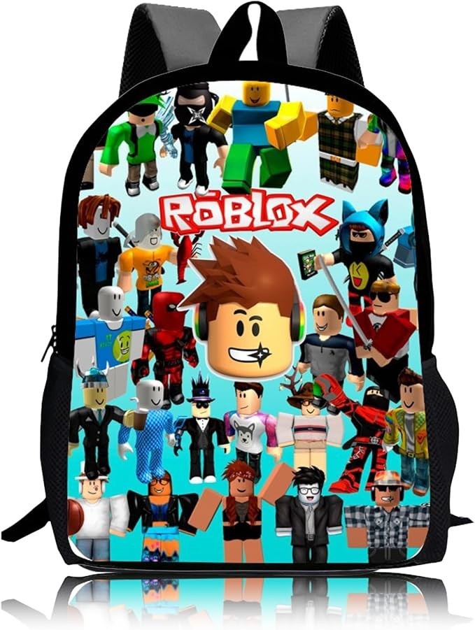 ROBLOX Backpack Rucksack Kindergarten Girls Boys Kids School Bag for 3-12 Years