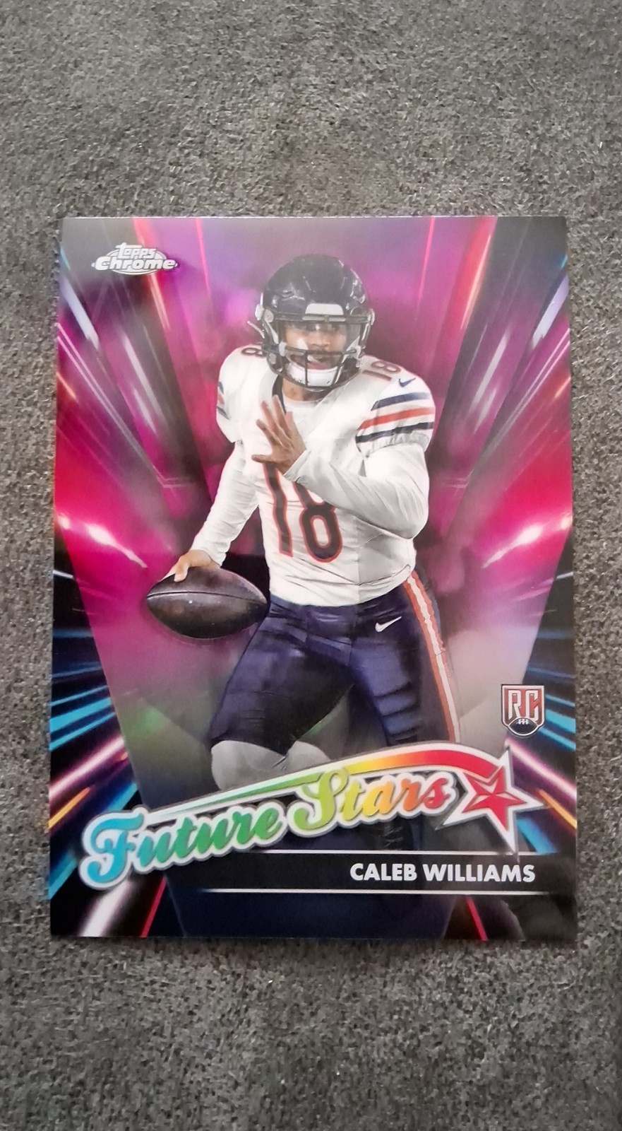 2024 Topps Chrome - Future Stars Caleb Williams #FS-1 Pink Refractor (RC)