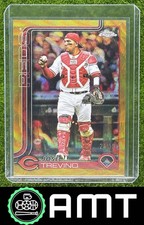 Jose Trevino 2025 Topps Chrome Update 21/50 Gold Wave Refractor Reds