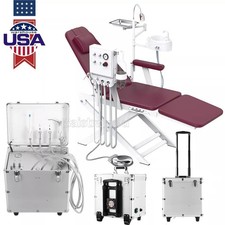Portable Dental Mobile Delivery Unit With Air Compressor Suction 4 Hole /Chair