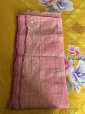 Exclusive light pink Dhakai Jamdani saree handmade