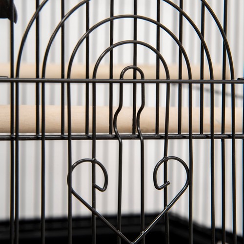 PawHut Metal Bird Cage w/ Perch, Food Container, Handle, for Finch, Refurbished - Afbeelding 8 van 55