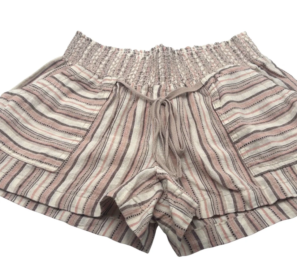 Pantalones Cortos de Playa BeBop Junior Estampados, Coral/Tostado, Talla S Foto 3 de 4