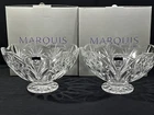 Marquis by Waterford Crystal CANTERBURY  10" Footed Pedestal Bowl  New Lot Of 2