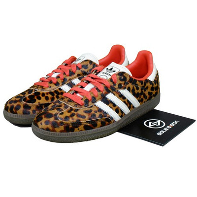 adidas Samba OG Leopard 2025 JI2734 Women's Brown