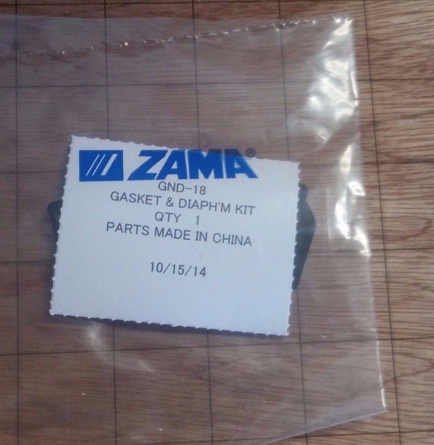Zama GND-18 Carburetor Gasket & Diaphragm Kit trimmer carb parts