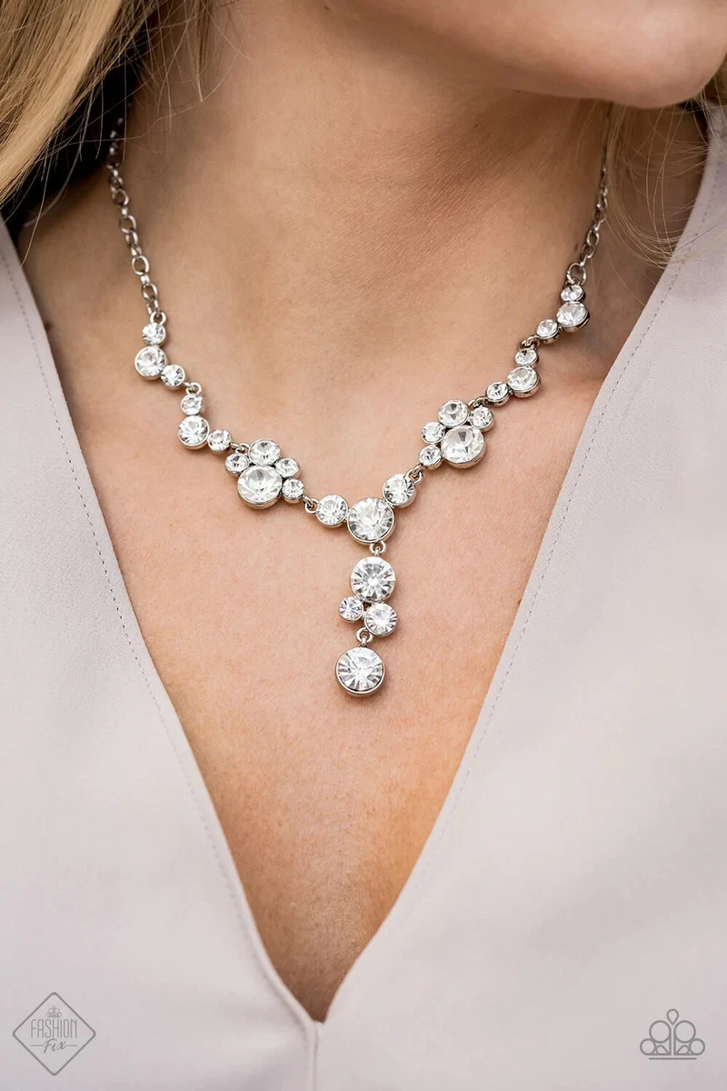 Paparazzi white best sale necklace