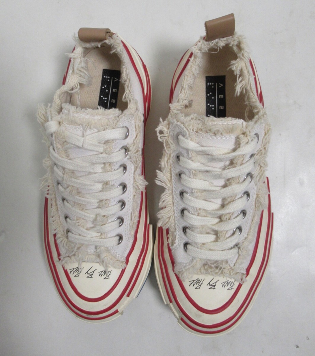 Vessel x Yohji Yamamoto Unisex Low Top Canvas Sneakers White Vessel x Yohji Yamamoto Unisex Low Top Canvas Sneakers White