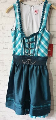 Spieth & Wensky Damen Kleid Dirndl kurz Trachten Oktoberfest Wiesn 2teilig gr.36