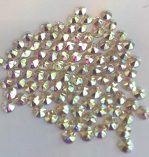 200 pc SWAROVSKI CRYSTAL CLEAR AB RHINESTONES 20ss Flatback 2088 Round Bridal