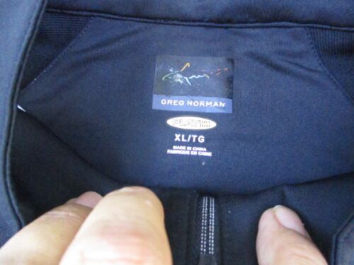 GREG NORMAN HERREN GRÖSSE XL LANGARM schwarz Pullover SHIRT 1/4 REISSVERSCHLUSS GOLF - Bild 5 von 13