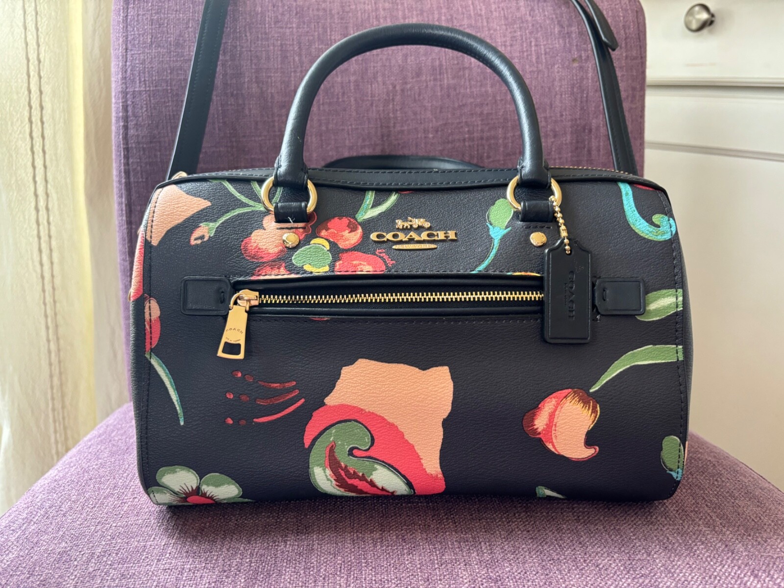 purses and handbags coach new bag authentic black-image