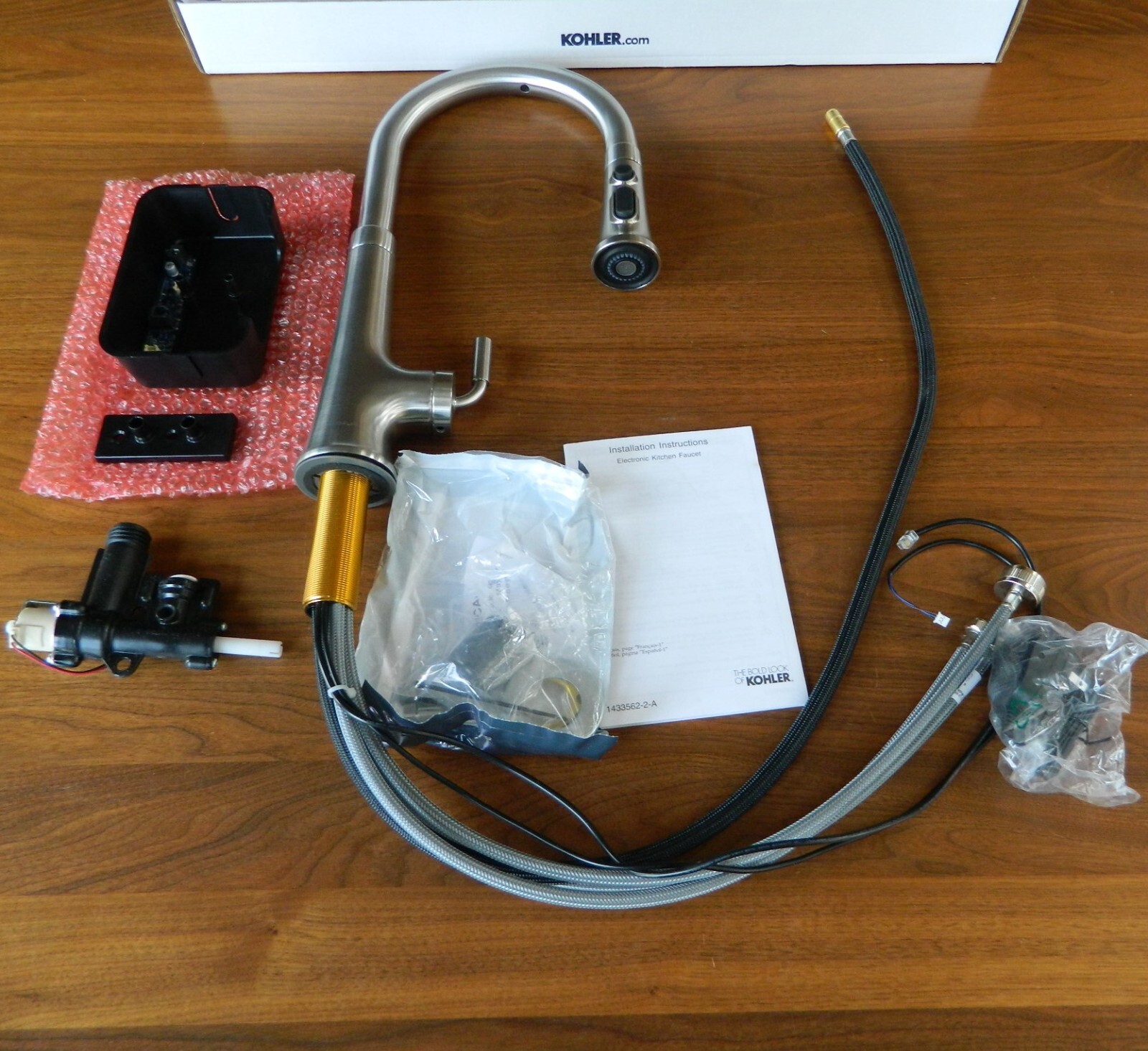 Kohler Tone® Touchless pulldown kitchen sink faucet K23766VS Stainless eBay