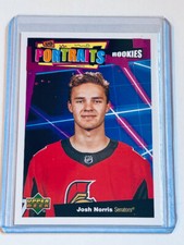 2020-21 NHL Upper Deck Series 1 Portraits Josh Norris Ottawa Senators RC