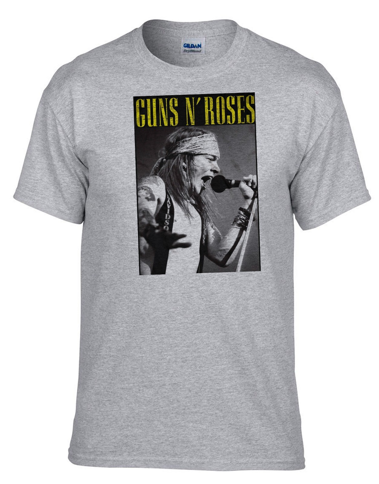 ALTRA Maglietta Guns and Roses Rockband Rock Music Legends Grau 526_Grigio