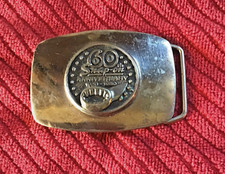Snap-On Tools Solid Brass 60th Anniversary Belt Buckle Made In USA