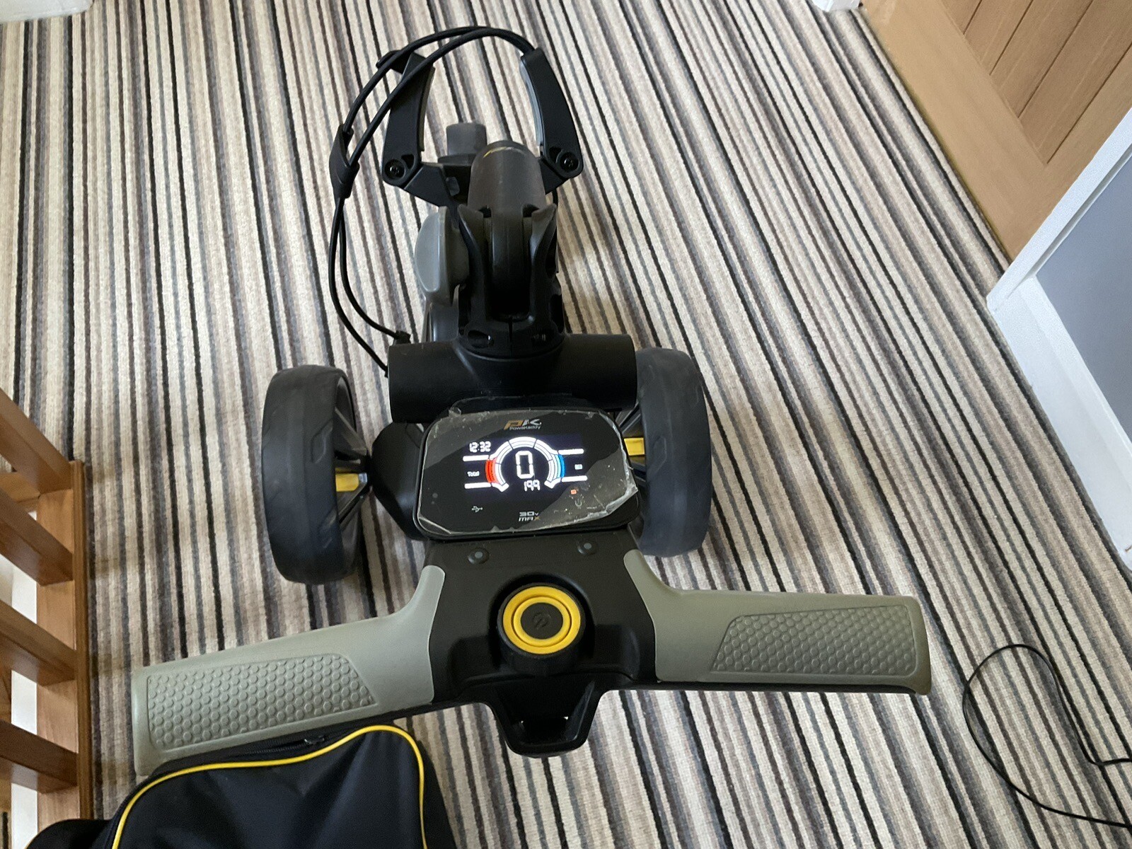 Powakaddy CT6 18 hole Lithium Electric Trolley with Umbrella Holder. eBay