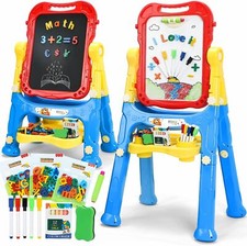 STEAM Life Easel for Kids Art Easel for Toddler Easel - 4in1 Double-Sided Lar...