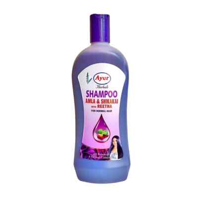 Ayur Amla, Shikakai & Retha Kräutershampoo für gesundes und langes Haar 1000ml