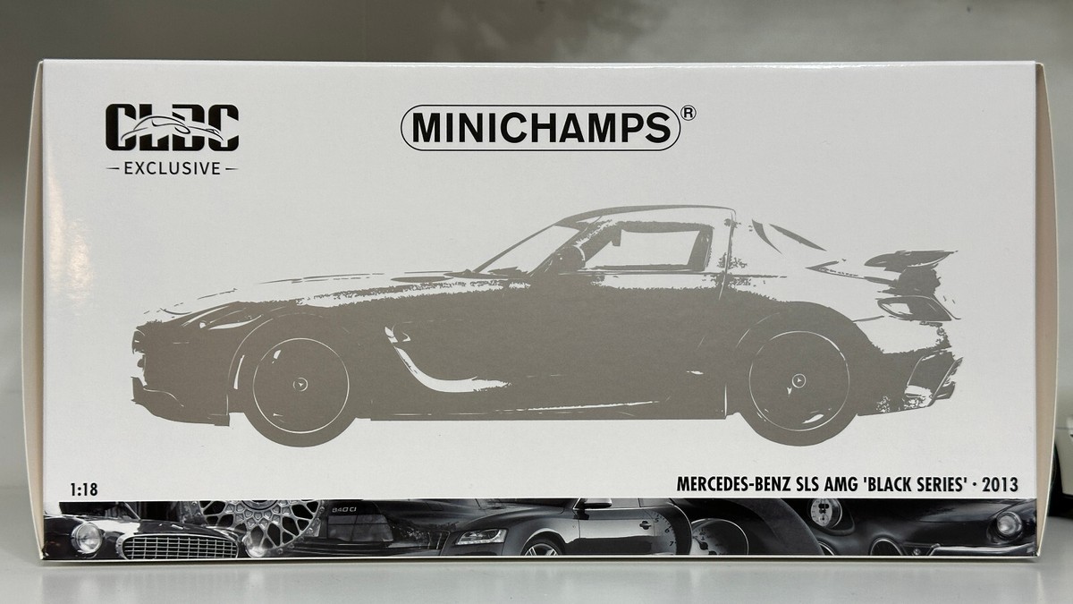 Minichamps 1/18 Mercedes Benz SLS AMG BLACK Series Grey Minichamps 1/18 Mercedes Benz SLS AMG BLACK Series Grey