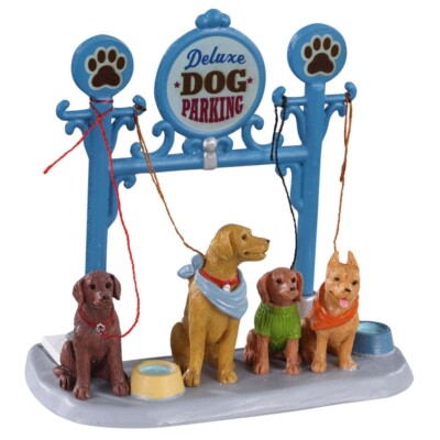 LEMAX 13567 - DOG PARKING Weihnachtsdorf Winterdorf Neu
