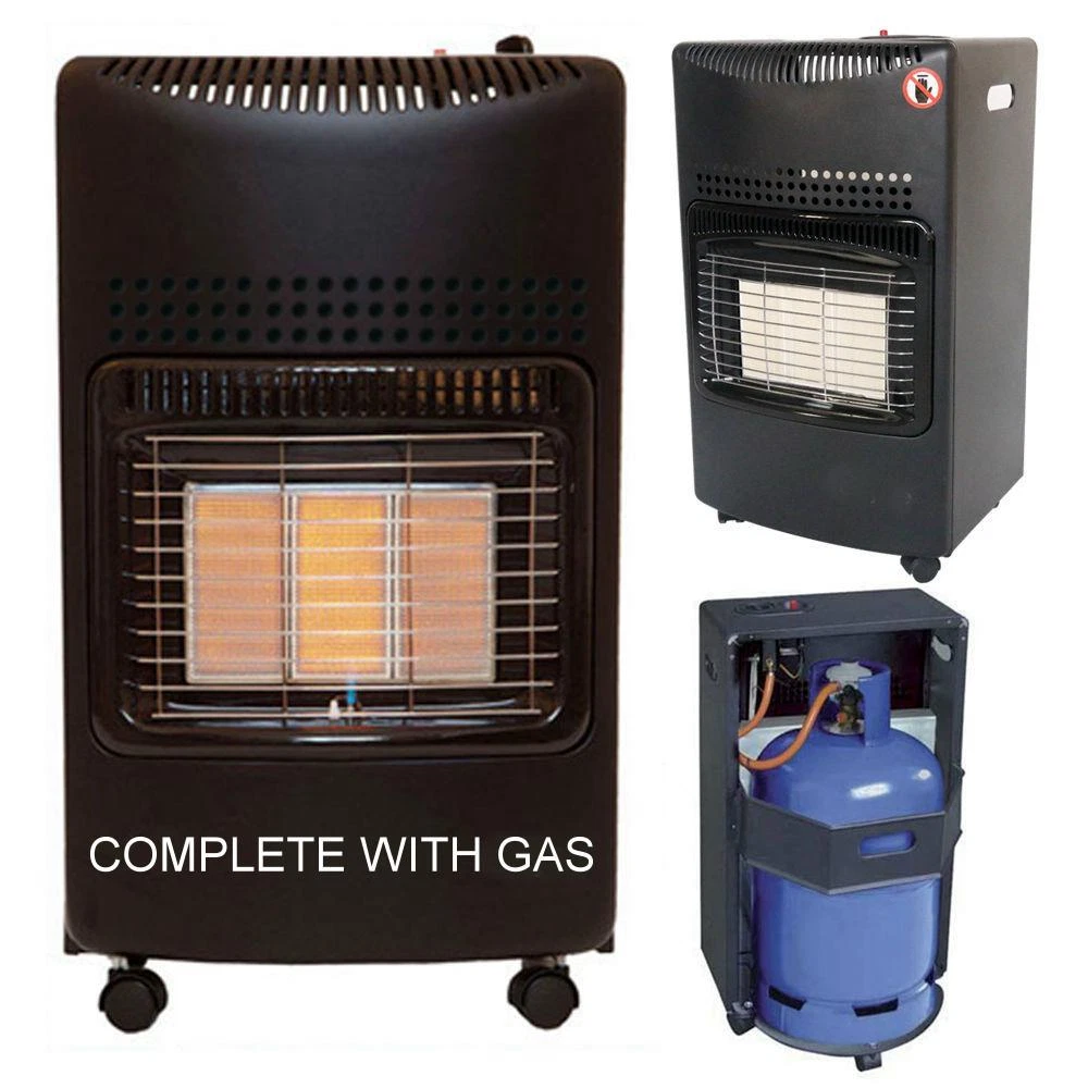 NEW KINGAVON WITH CALOR GAS LPG FULL BOTTLE u0026amp; REGULATOR PORTABLE MOBILE  HEATER | eBay