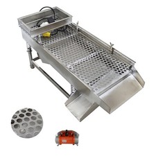 INTBUYING®Soybean Corn Screener Deck 15mm Sifter Shaker Screener Machine 110V