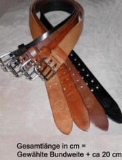 DoppelDorn Gürtel LEDERGÜRTEL 4,5cmBreit GS-LEATHER Handmade rob uster RiemenNEU