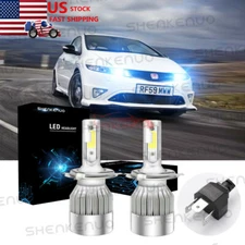 LED Headlight Kit H4 9003 8000K Ice blue Hi/Low Bulbs for HONDA CIVIC 1992-2003