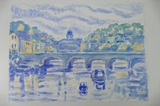 Wilhelm Klußmann Aquarell 1993 sig. 47x66cm N-1235