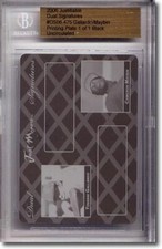 YOVANNI GALLARDO * Cameron MAYBIN * Rookie Printing Press Plate BGS 1/1