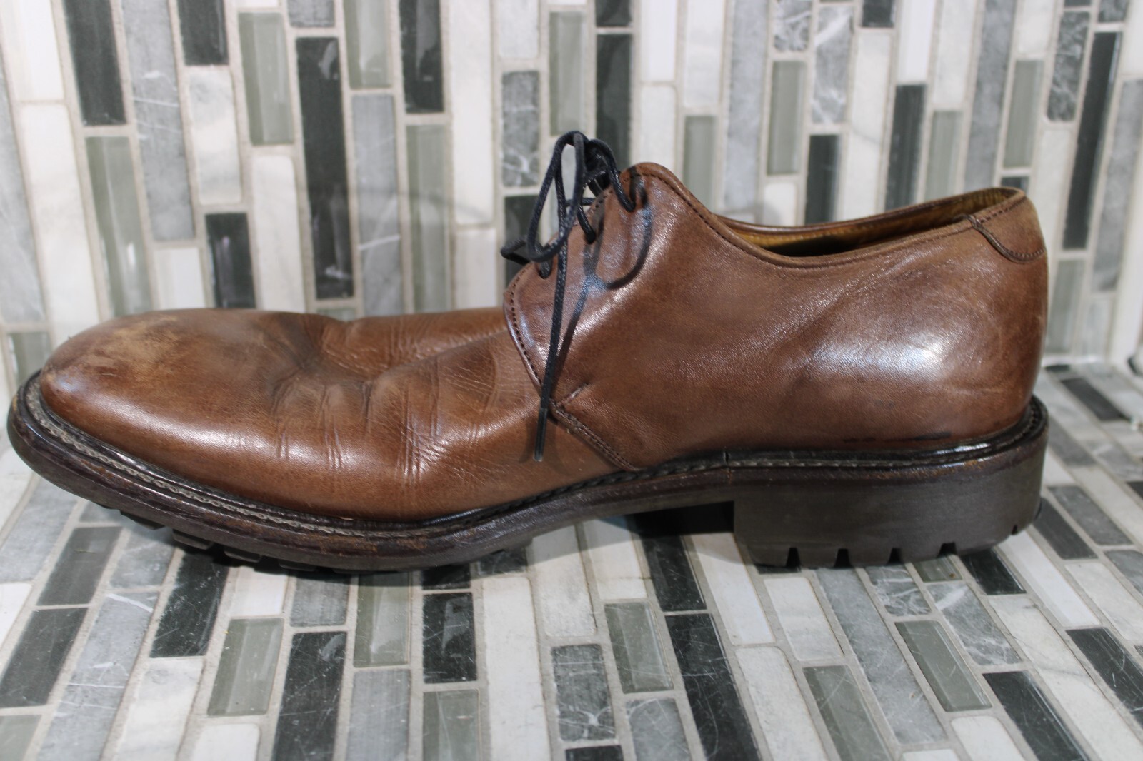 SAOLA Cole Haan ØriginalGrand Wingtip Oxford Woodbury Java taglia 10 (C26472)