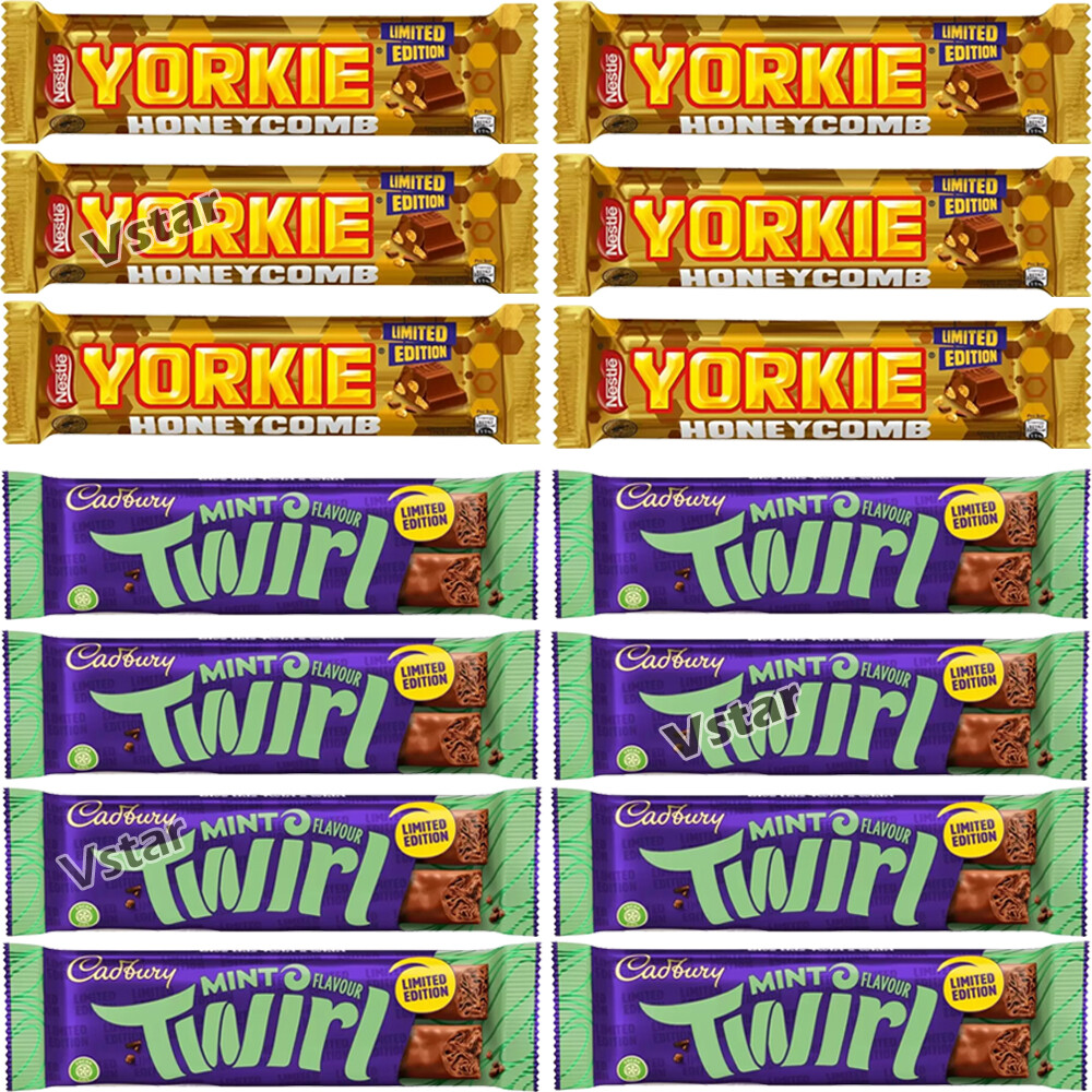 Cadbury Twirl Mint & Yorkie Limited Edition Milk Chocolate
